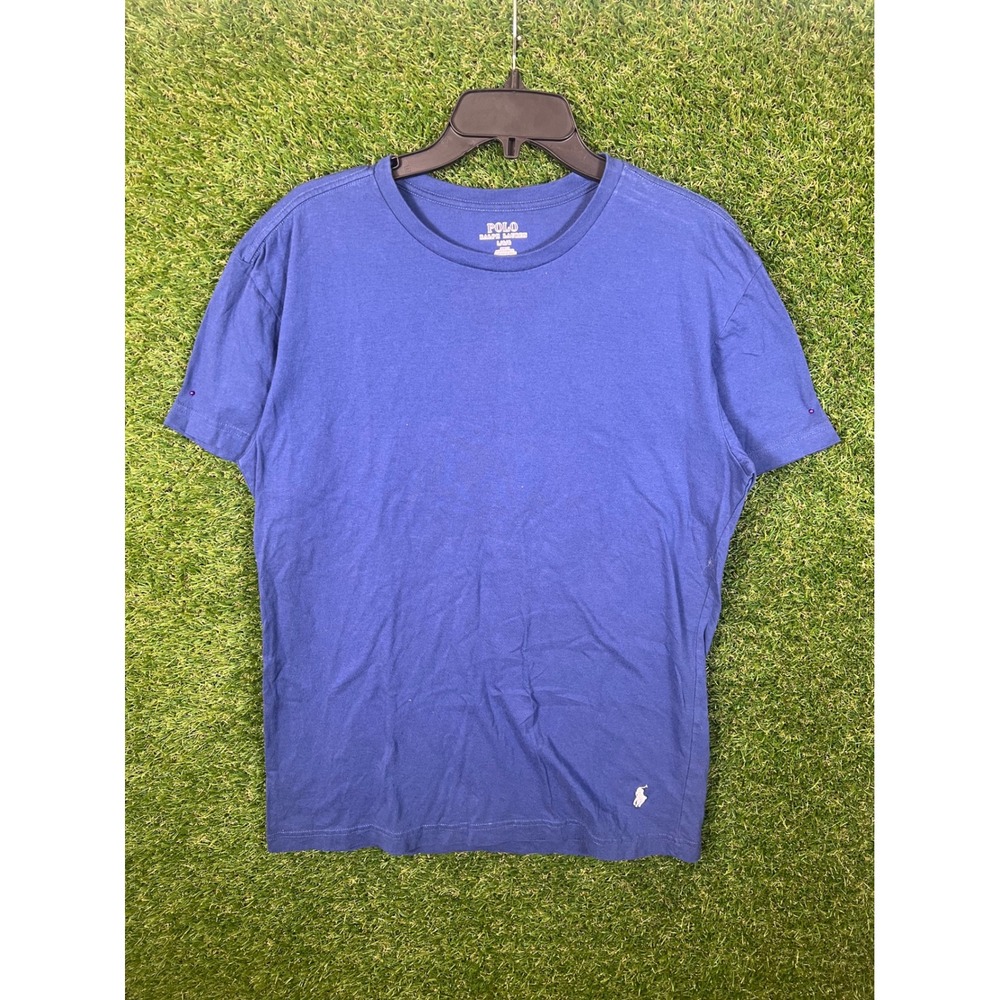 Polo Ralph Lauren Slim Fit Blue Cotton T Shirt Mens L G G‎